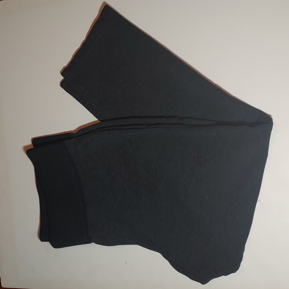 Tribal high-waist dark gray crop pants